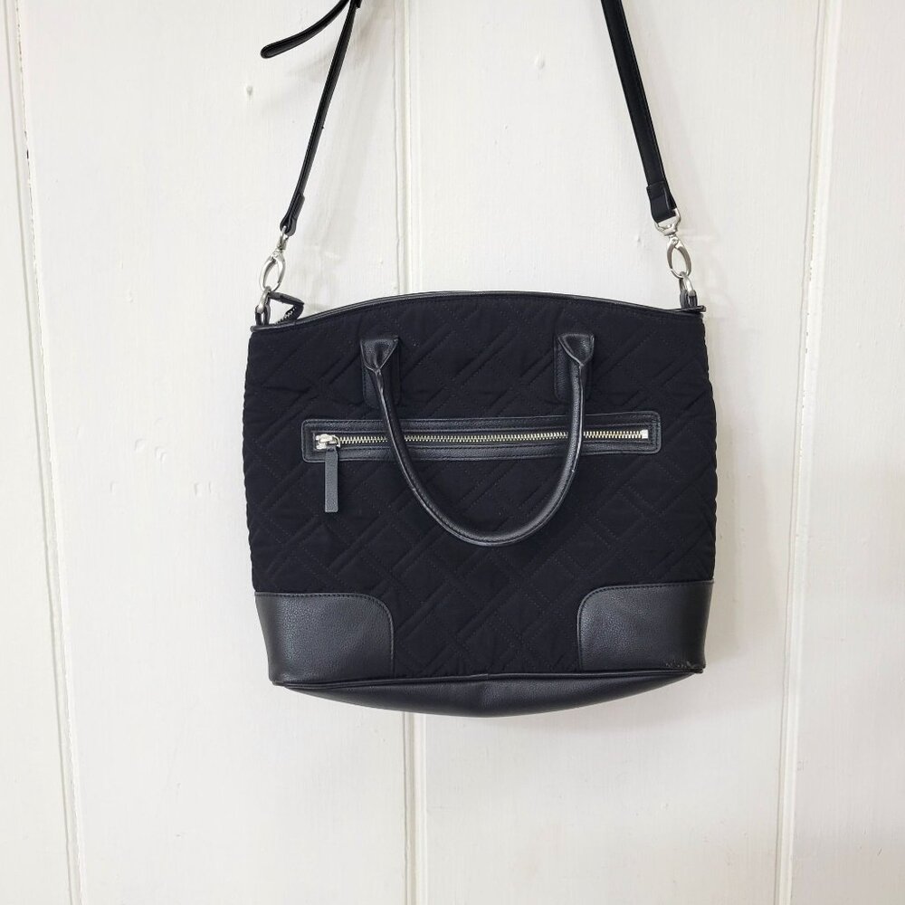 Vera Bradley Black Quilted Purse - Picture 3 of 7